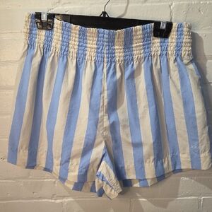 J. Crew Blue and White Striped Women's Shorts